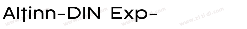 Altinn-DIN Exp字体转换